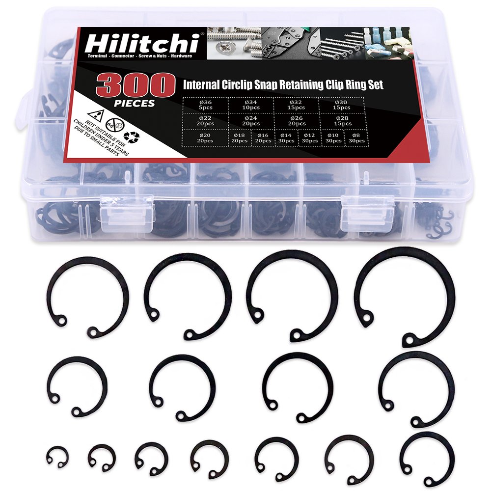 Amazon.com: Hilitchi 300-Pcs [15-SIZE] Alloy Steel Internal